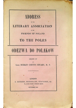 Odezwa do Polaków 1850r