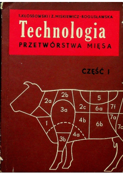 Technologia przetwórstwa mięsa Część I