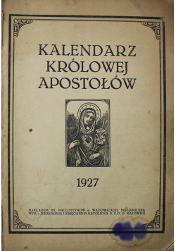 Kalendarz królowej apostołów 1927 r.
