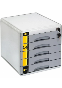 Szafka na dokumenty 5 szufl. metalowa YELLOW ONE