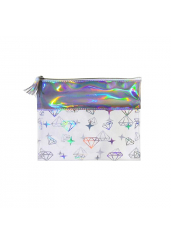 Piórnik holograficzny Diamenty