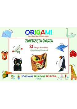 Wycinam składam sklejam Origami Zwierzęta świata