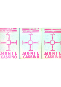 Bitwa o Monte Cassino 3 tomy reprint z ok 1945 r