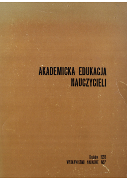 Akademicka edukacja nauczycieli