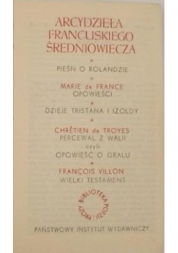 Arcydzieła francuskiego średniowiecza