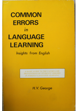 Common Errors in Language Learning