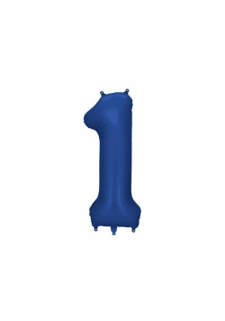 Balon foliowy cyfra 1 86cm granat