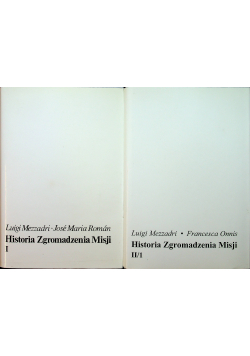 Historia Zgromadzenia Misji II tomy