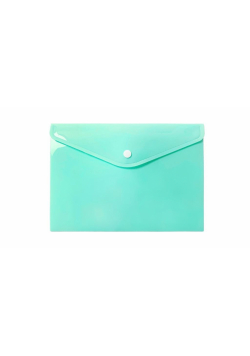 Teczka A5 kopertowa PP pastel zielony