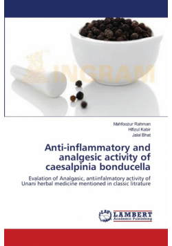 Anti-inflammatory and analgesic activity of caesalpinia bonducella