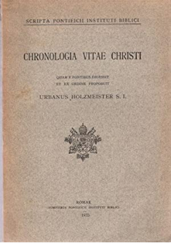 Chronologia vitae Christi 1933r.