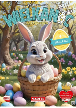 Kolorowanka Wielkanoc z zajączkiem + naklejki