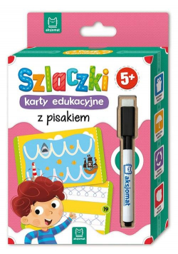 Szlaczki Karty edukacyjne z pisakiem 5+