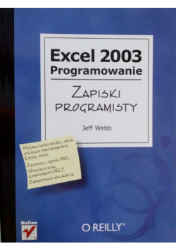 Excel 2003 Programowanie Zapiski programisty
