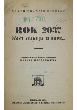 Rok 2037 żółci atakują Europę 1938 r.
