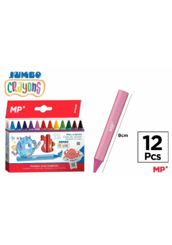 Kredki woskowe Jumbo 12 kolorów
