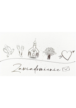 Zaproszenie Ślub ZP-22 (10 szt.)