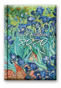 Kalendarz 2020 Dzienny B6 Soft Irysy 41DS-04