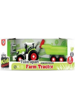 Traktor z przyczepą do skręcania
