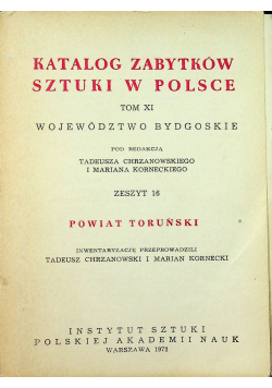 Katalog zabytków sztuki w Polsce Tom XI