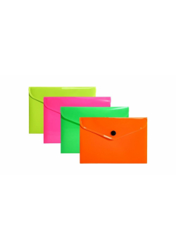 Teczka koperta A6 PP neon (10szt)