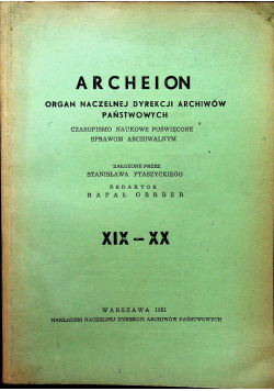 Archeion organ naczelnej dyrekcji archiwów państwowych