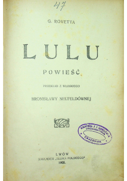 Lulu powieść 1905 r