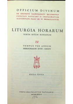 Liturgia Horarum IV