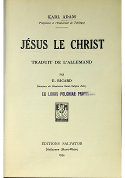 Jesus le Christ 1934 r