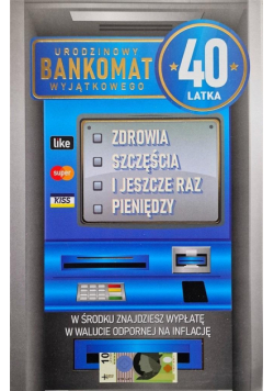 Karnet Urodziny 40 męskie