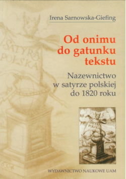 Od onimu do gatunku tekstu