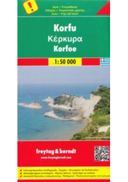 Korfu mapa 1:50 000