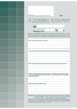 Dziennik budowy 603-S11