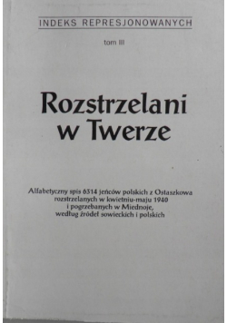 Rozstrzelani w Twerze