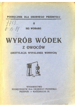 Wybór wódek z owoców 1925 r
