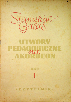 Utwory pedagogiczne akordeon zeszyt I