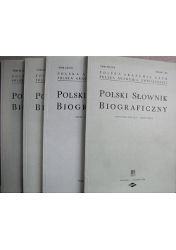 Polski słownik biograficzny Tom XLIV 4 Zeszyty