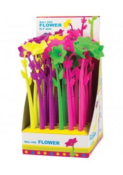 Długopis kulkowy Fancy Flower 80415 nieb. (36szt)