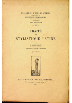 Traite de stylistique Latine
