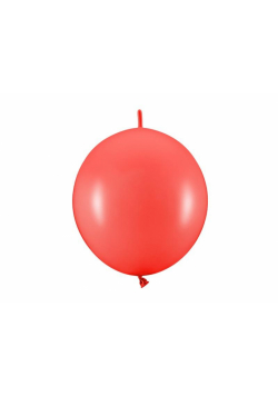 Balony z łącznikiem Pastel Poppy Red 28cm 20szt
