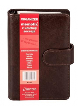 Organizer Memofix B6 ST 60 brązowy ANTRA