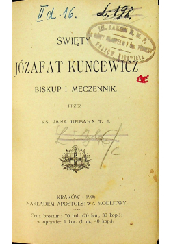 Święty Józef Kuncewicz 1906 r.