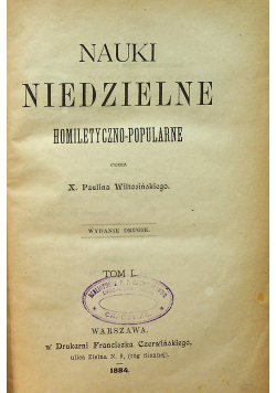 Nauki Niedzielne 1884 r.