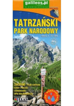 Mapa turyst. - Tatrzański Park Narodowy 1:27 500