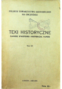 Teki historyczne tom XV