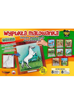 Wypukła malowanka - Konie Seria 2 Zestaw 8 wzorów