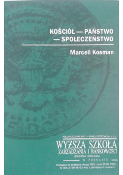 Kościół Państwo Społeczeństwo
