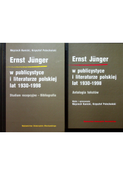 Ernst Junger w publicystyce i literaturze polskiej lat 1930 1998 2 części