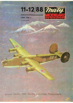 Mały modelarz Nr 11 i 12 / 88 samolot Polskiej 1586 Eskadry Specjalnego Przeznaczenia