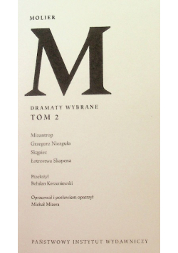 Molier Dramaty wybrane Tom 2